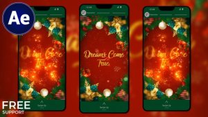 Videohive Christmas Wishes Instagram Stories || Xmas Stories Video Displays template preview