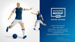 Videohive Soccer Uniform Mockup Template - Animated Mockup PRO Product Promo template preview