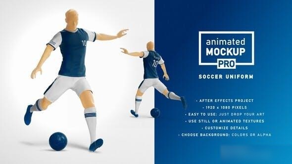 Videohive Soccer Uniform Mockup Template - Animated Mockup PRO