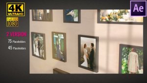 Videohive Wall Gallery Video Displays template preview