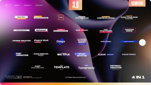 Videohive Titles Bundle 3.0 Titles template preview