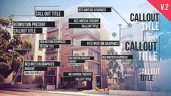 Call-Out Titles Video Displays template preview