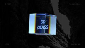 Videohive 3D Glass Logo 52339899 Logo Stings template preview