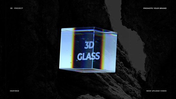 Videohive 3D Glass Logo 52339899 Logo Stings template preview