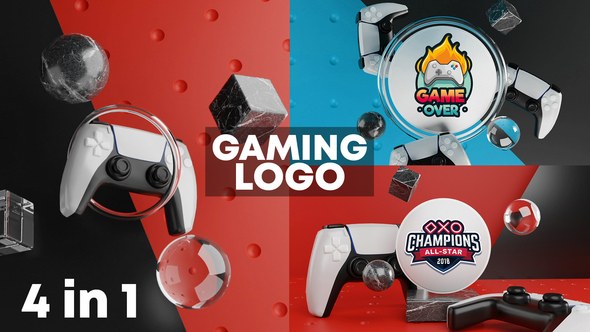 Videohive Gaming Logo Reveal 3D Logo Stings template preview