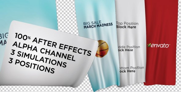 Unfolding Banners Video Displays template preview
