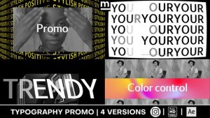 Videohive Positive Stylish Promo Titles template preview
