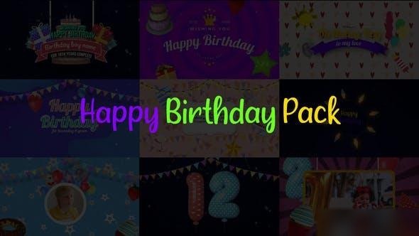 Videohive Happy Birthday Pack Openers template preview