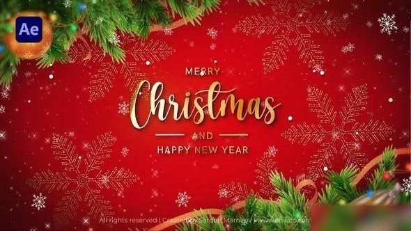 Videohive Merry Christmas Intro II Happy Christmas Intro Openers template preview