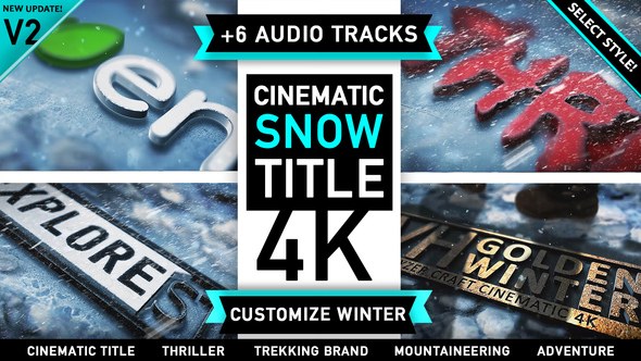 Videohive Cinematic Winter Logo - After Effects Project Logo Stings template preview