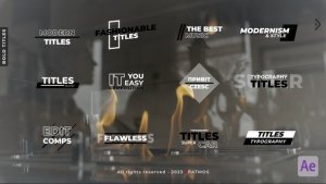 Videohive Bold Titles | After Effects 43836877 Titles template preview