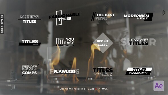 Videohive Bold Titles | After Effects 43836877 Titles template preview