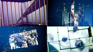 Videohive 3D Split Slideshow Video Displays template preview