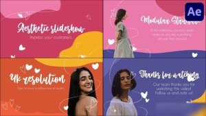 Videohive Aesthetic Colorful Slideshow Stories | After Effects Openers template preview