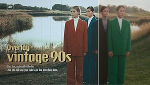 Videohive Vintage 90s Overlay Elements template preview