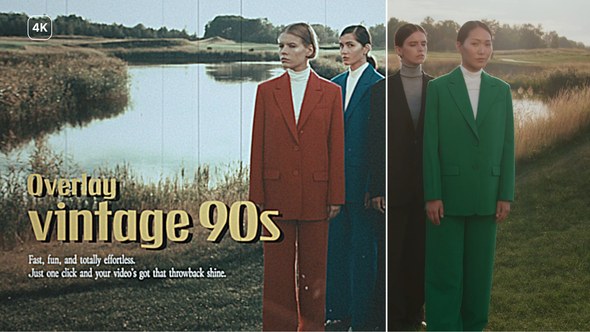 Videohive Vintage 90s Overlay Elements template preview