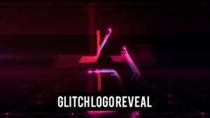 Videohive Glowing Glitch Logo Logo Stings template preview