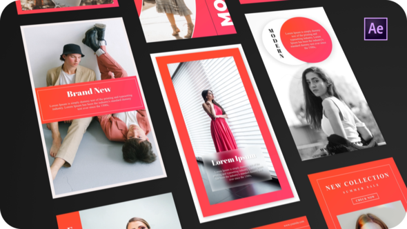 Instagram Stories Video Displays template preview