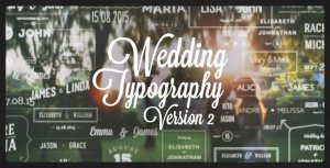 Wedding Typography Titles – Version 2 Video Displays template preview