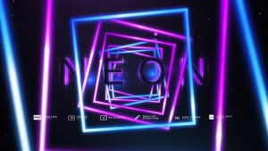 Neon Shape and Lines Titles Constractor Titles template preview