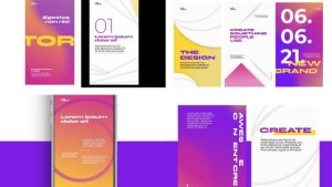 Videohive Bright Abstract typography stories Product Promo template preview
