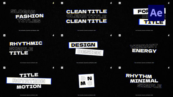 Videohive Text Animation /Ae 55611371 Titles template preview