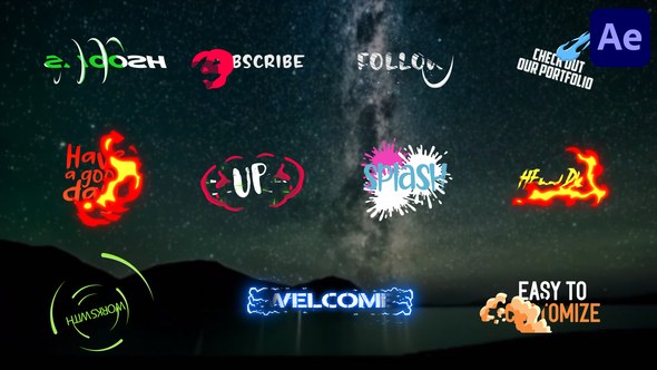 Videohive Dynanic Cartoon Titles | After Effects Titles template preview