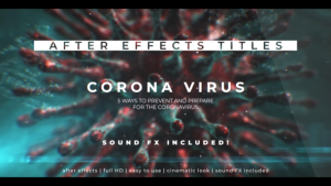 Videohive Corona Virus 3D Titles Titles template preview