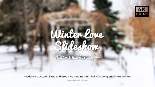 Videohive Winter Love Slideshow Video Displays template preview