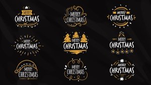 Videohive Christmas Titles Pack 9 in 1 41843392 Titles template preview