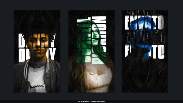 Videohive Poster Type Stories Openers template preview