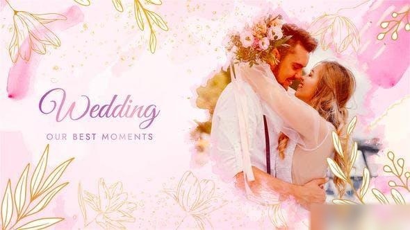 Videohive INK Wedding Slideshow 46047370 Openers template preview