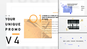 Unique Promo v4 | Corporate Presentation Video Displays template preview