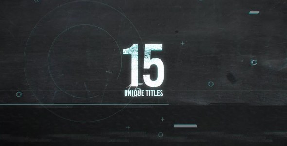 Videohive Grunge Titles 21513599 Titles template preview