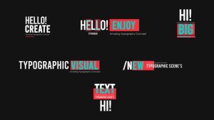 Videohive Motion Typography 50930448 Titles template preview