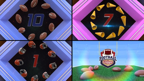 Videohive American Football Countdown 5 Elements template preview