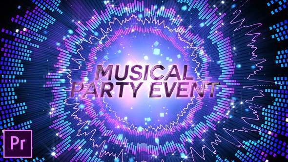 Musical Event Party Opener Premiere Pro Premiere Pro template preview