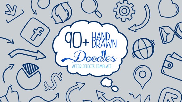Videohive Hand Drawn Doodle Pack After Effects Elements template preview