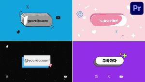 Buttons for Premiere Pro Premiere Pro template preview