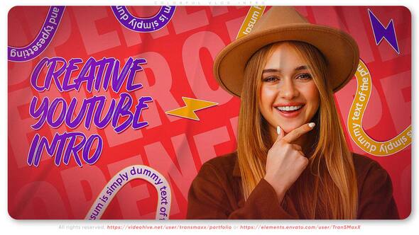 Videohive Colorful Vlog Intro Openers template preview