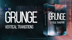 Videohive Vertical Grunge Transitions - TikTok, Reels, Shorts, Stories Elements template preview
