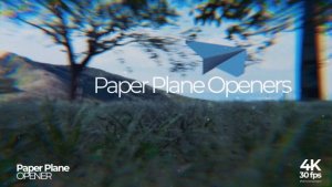 Videohive Paper Plane Opener Openers template preview