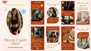 Videohive Fitness Pilates Sports Instagram Stories Openers template preview
