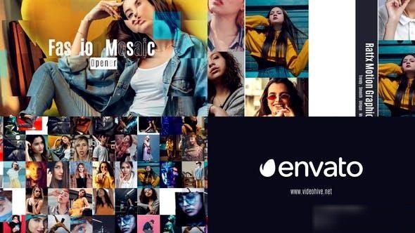 Videohive Fashion Mosaic Opener Openers template preview