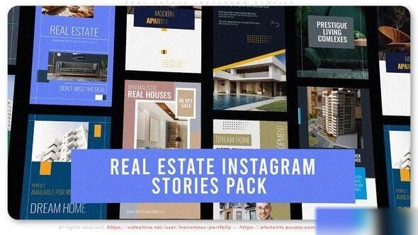 Videohive Real Estate Instagram Stories 50155651 Openers template preview