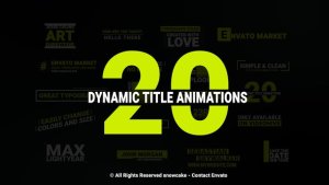 Dynamic Titles Video Displays template preview