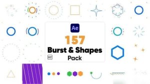 Videohive Burst and Shapes Pack For After Effects Openers template preview