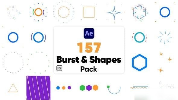 Videohive Burst and Shapes Pack For After Effects Openers template preview