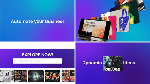 Videohive Dynamic Typography Explainer Promo Openers template preview