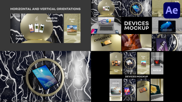 Videohive Devices Mockup for After Effects Openers template preview